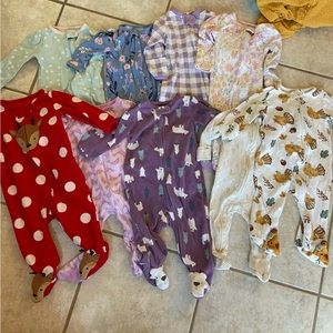 Baby Girl 3-6 month sleepers